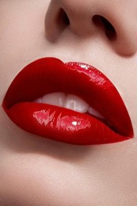 red lipstick